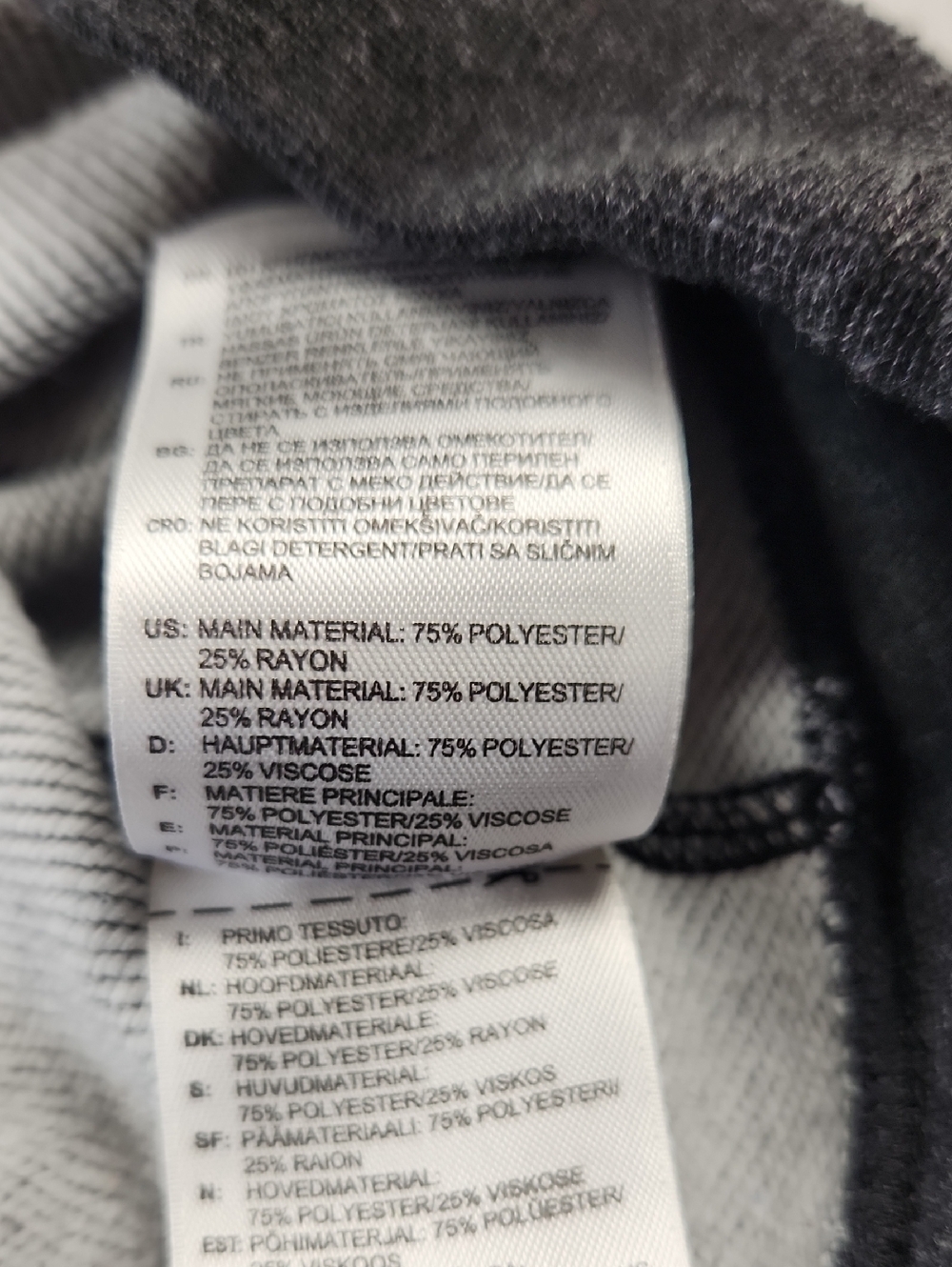 Adidas Essentials 3-Stripes Crewneck Sweatshirt Charcoal Gray Men's Large - Picture 10 of 13